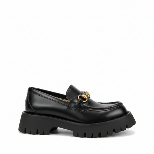 Gucci Lug Horsebit Platform Loafer