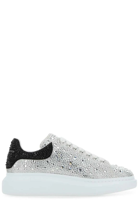 Alexander McQueen Oversized "Crystal Embellished White"