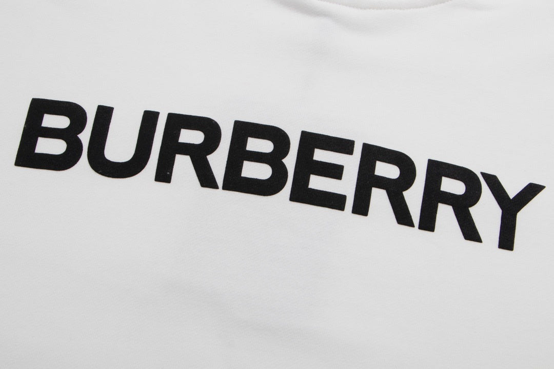 Burberry Logo Print Hoodie "White"