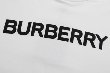 Burberry Logo Print Hoodie "White"