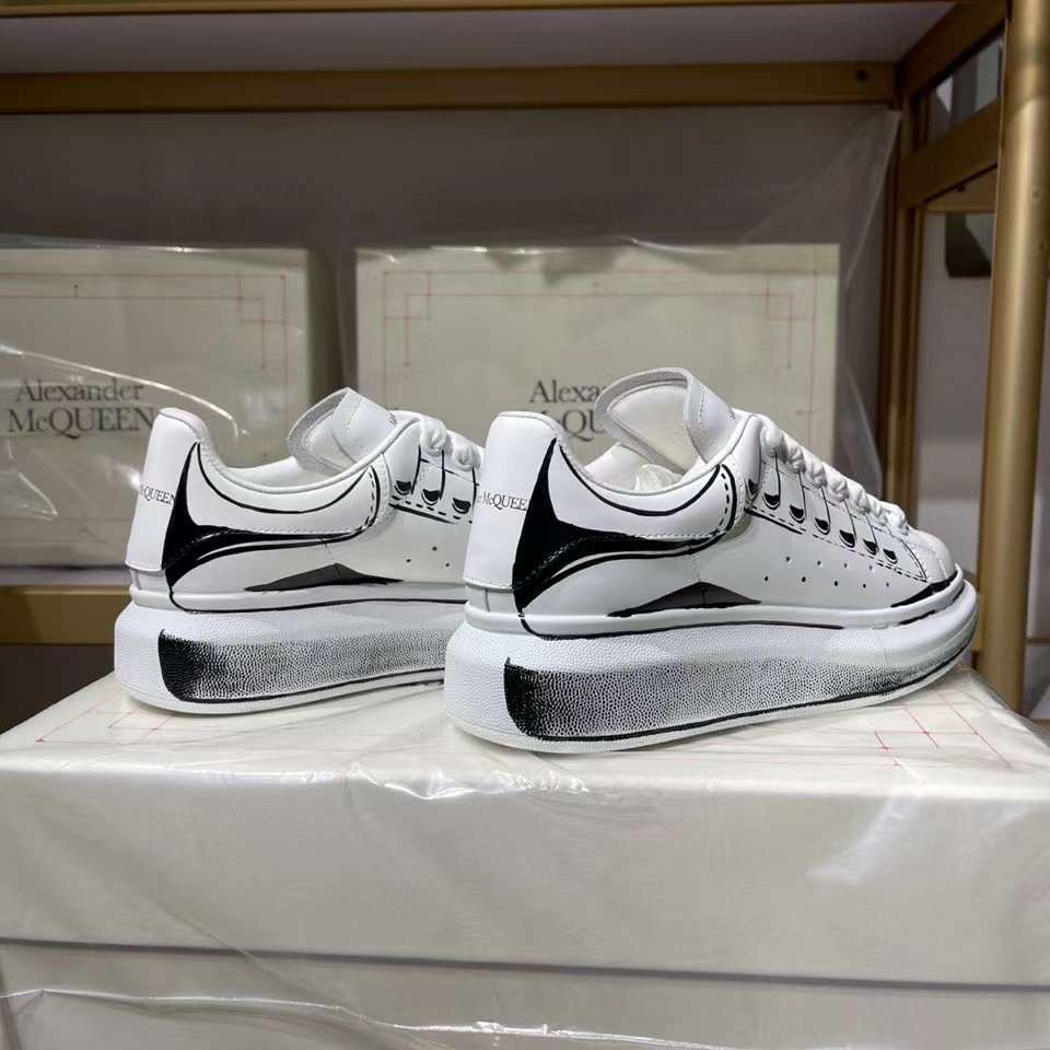 Alexander McQueen Oversized "Stamped - White"