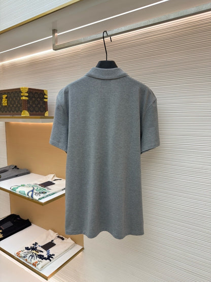 Dior Polo Shirt "Grey Cotton Piqué"
