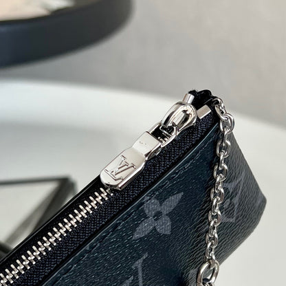 Louis Vuitton Key Pouch "Monogram Eclipse"