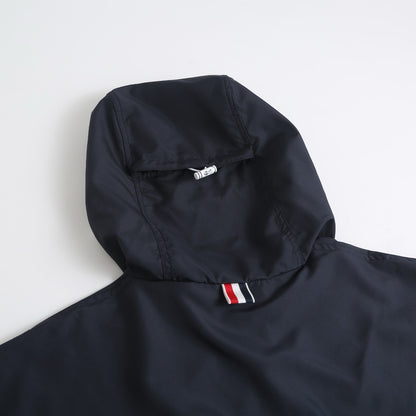 Thom Browne 4-Bar Stripe Hooded Jacket "Navy Blue"