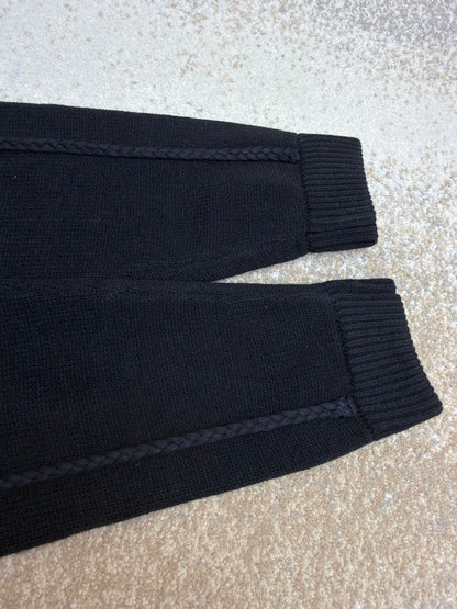 Dior Ribbon Blouson Jacket "Black Wool Jersey"