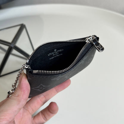 Louis Vuitton Key Pouch "Monogram Eclipse"
