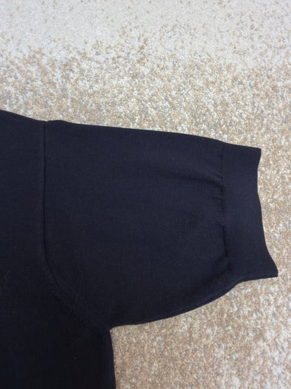 Prada Superfine Wool Polo T-Shirt "Black"