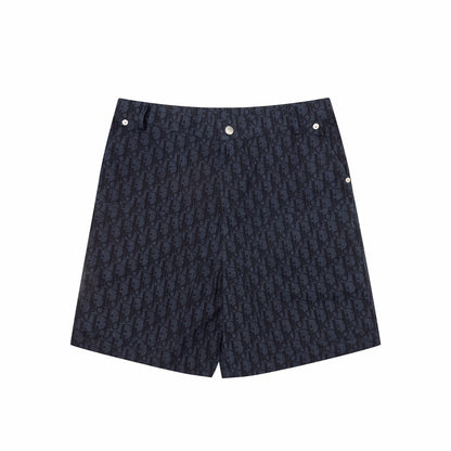 Dior Oblique Denim Shorts "Navy Blue"