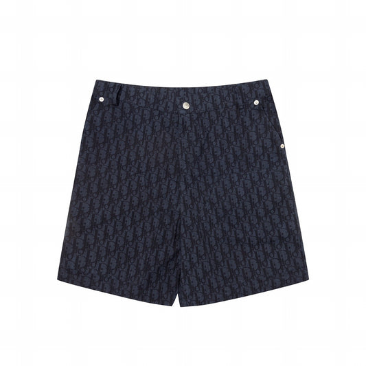 Dior Oblique Denim Shorts "Navy Blue"