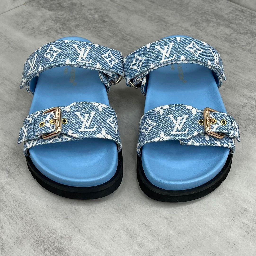 Louis Vuitton Sandals "Blue-Black"