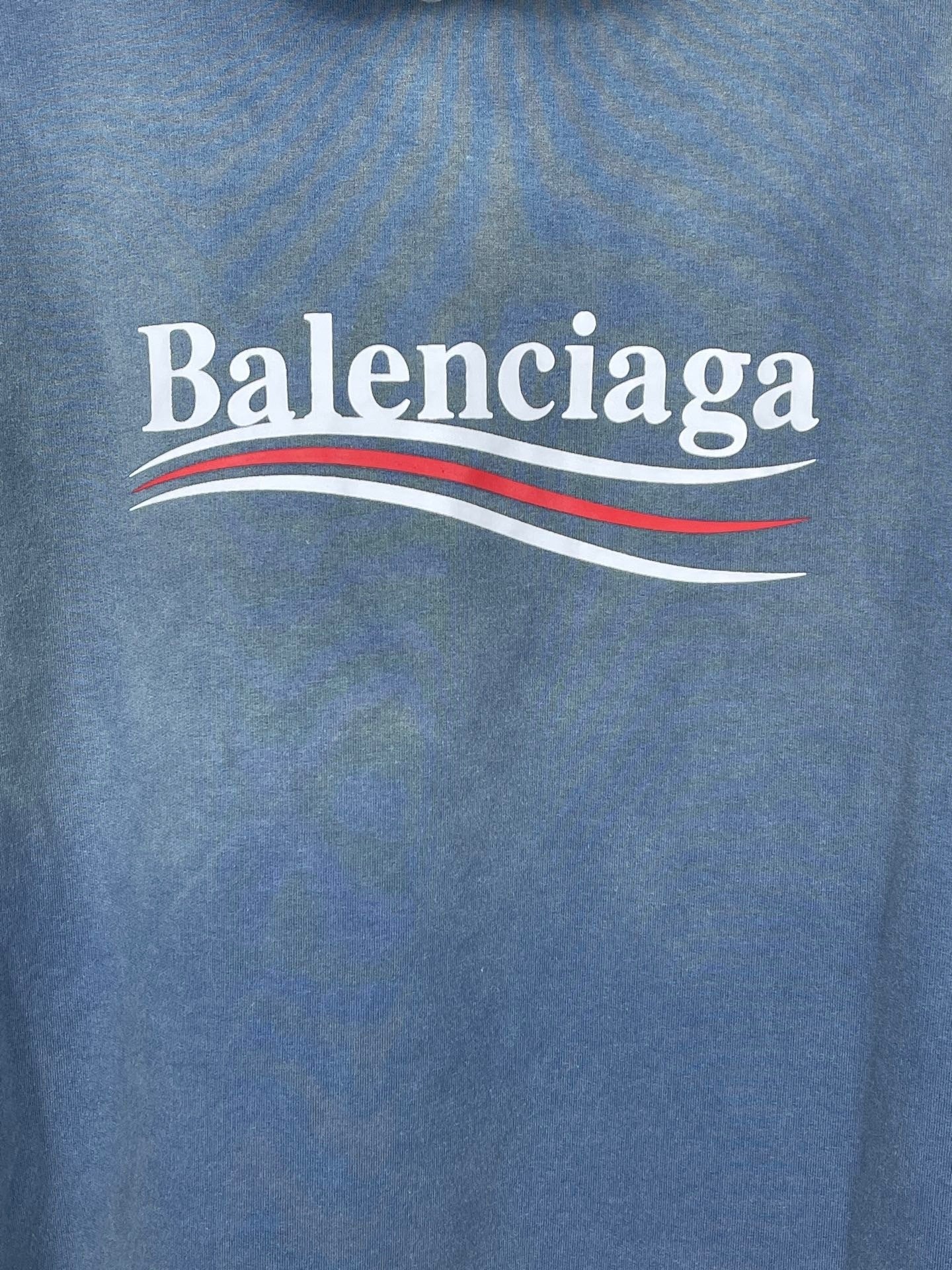 Balenciaga Political Campaign Hoodie "Blue"