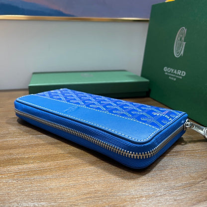 Goyard Matignon GM Wallet "Sky Blue"