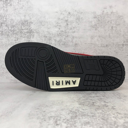 Amiri Skel Top High "Black-Red"