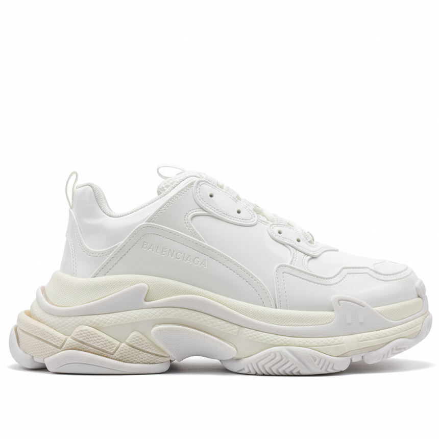 Balenciaga Triple S "White Patent"