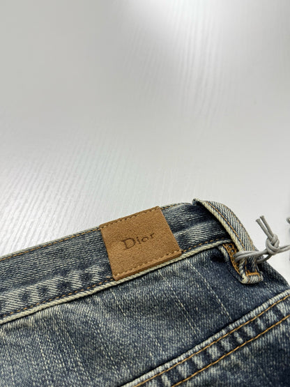 Dior Jeans with Patchwork Effect "Blue Cotton Twill"
