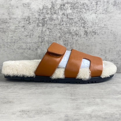 Hermes Chypre Sandals "Brown"