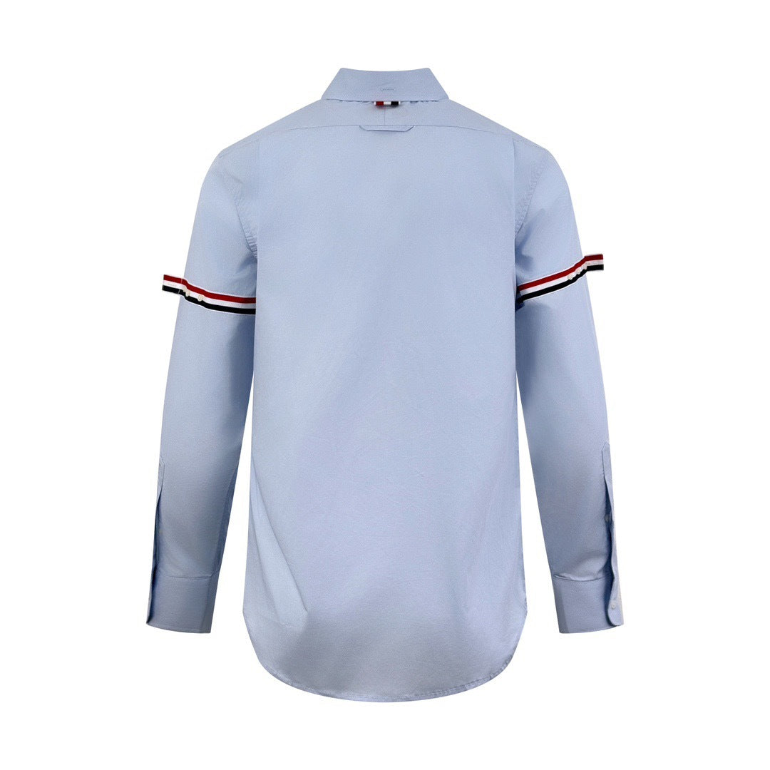 Thom Browne Cotton Armband Shirt "Blue"