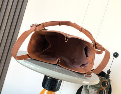 Loewe Hammock Flip Bag in Classic Calfskin "Brown"