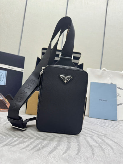 Prada Brique Saffiano Leather Bag