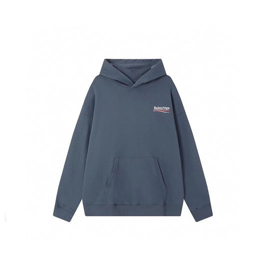 Balenciaga Political Campaign Hoodie "Steel Blue"