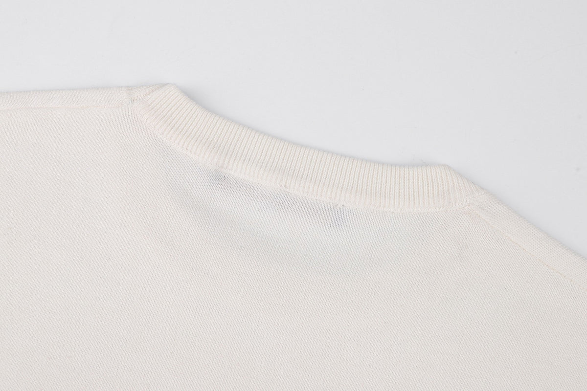 Louis Vuitton Short-Sleeved Crewneck With Signature "White"