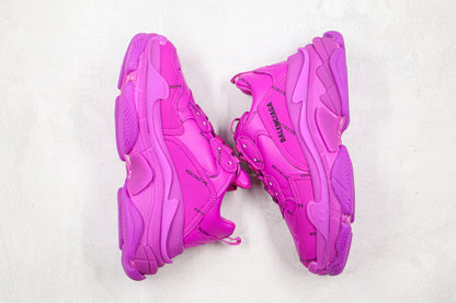 Balenciaga Triple S "Fuschia Pink-All Over Logo"