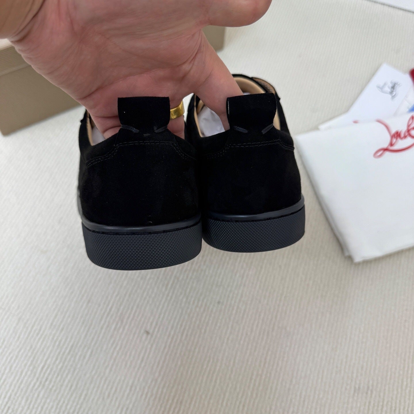 Chrisitan Louboutin Louis Junior Veau Velours "Black"