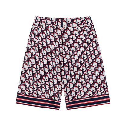 Dior Oblique Twill Shorts "White-Blue-Red"