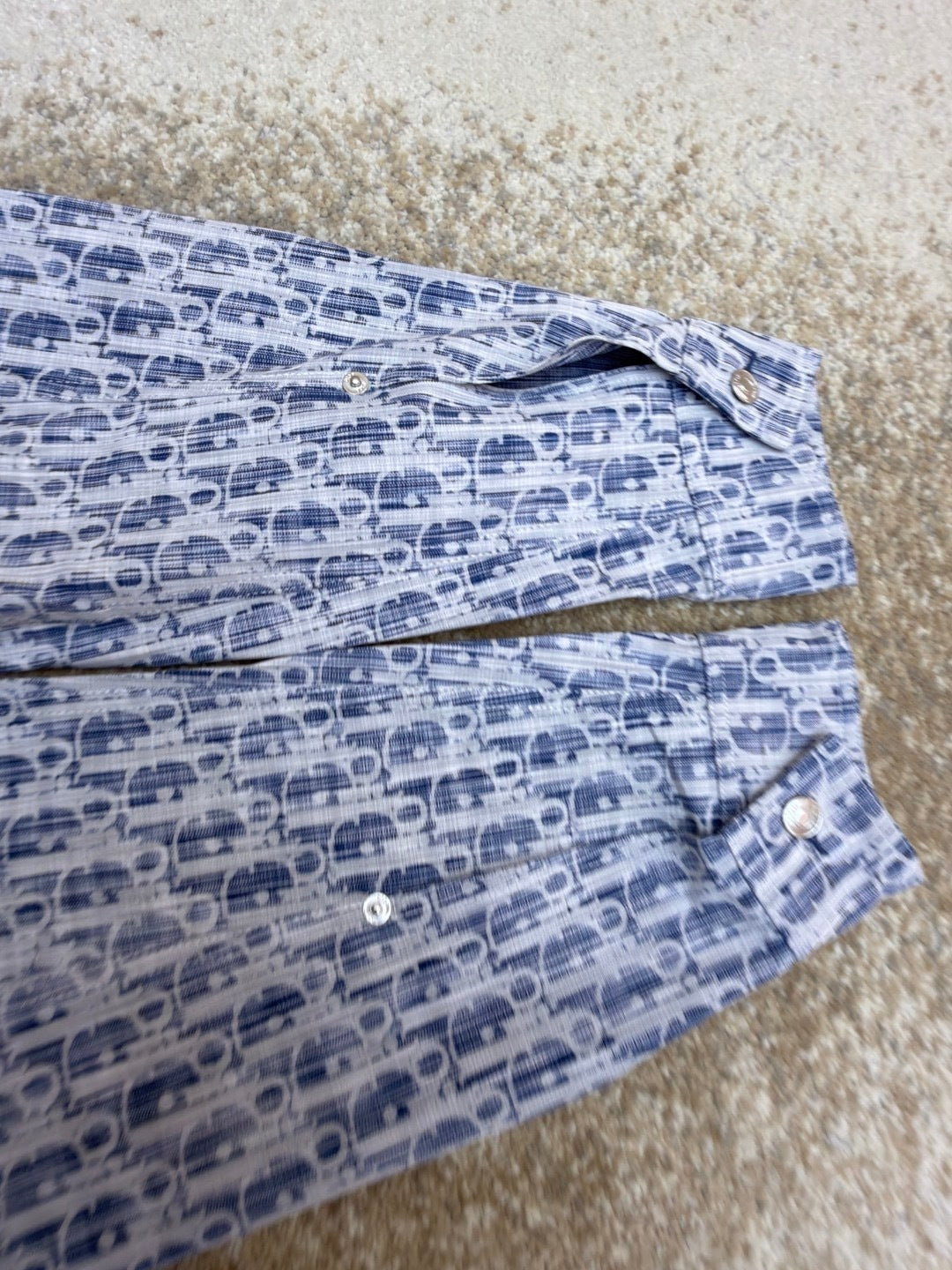 Dior Overshirt "Blue and White Dior Oblique Kasuri Cotton Denim"