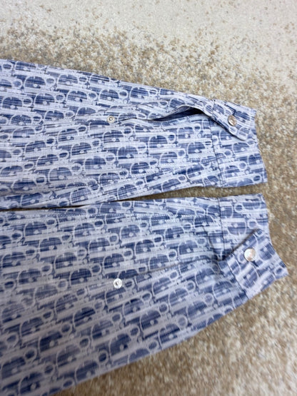 Dior Overshirt "Blue and White Dior Oblique Kasuri Cotton Denim"