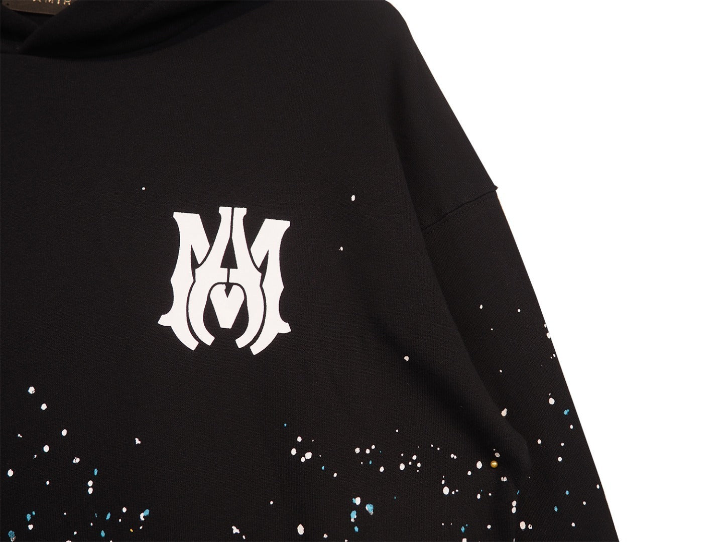 Amiri Crystal Painter Hoodie "Black-Blue-White"