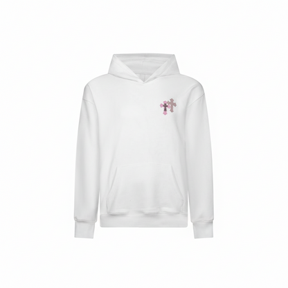 Chrome Hearts Hoodie "White-Pink"