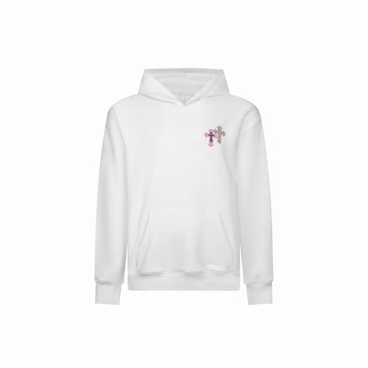 Chrome Hearts Hoodie "White-Pink"