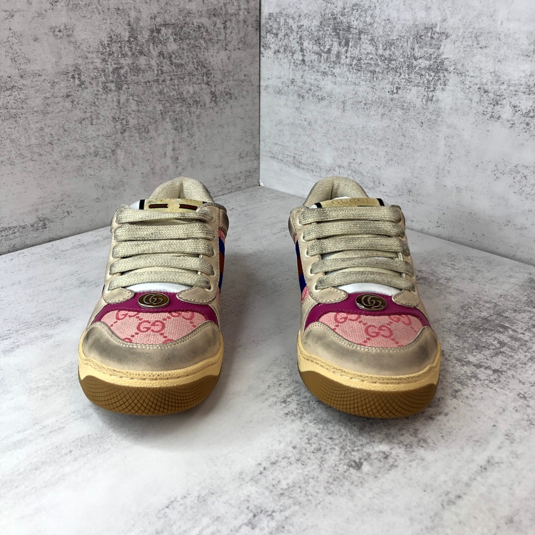 Gucci Screener "Distressed Beige-Pink"