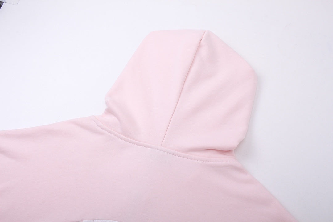 Balenciaga Round Backflip Zip-Up Hoodie "Pink-White"