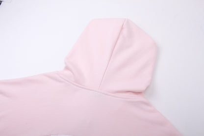 Balenciaga Round Backflip Zip-Up Hoodie "Pink-White"