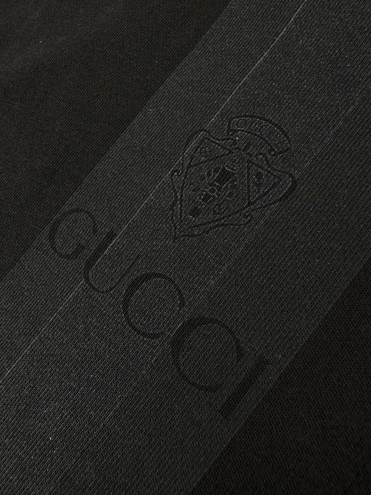 Gucci Cotton Hooded Sweatshirt with Muted Web "Black"