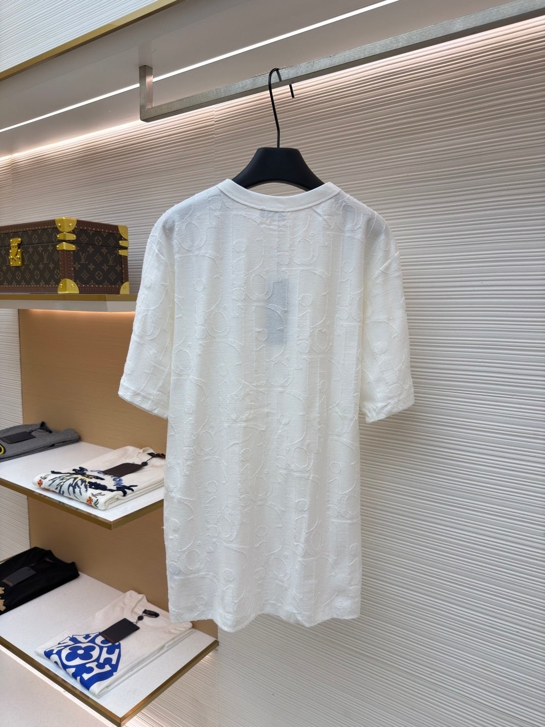Dior Oblique T-Shirt "Deep Blue Cotton Jersey"