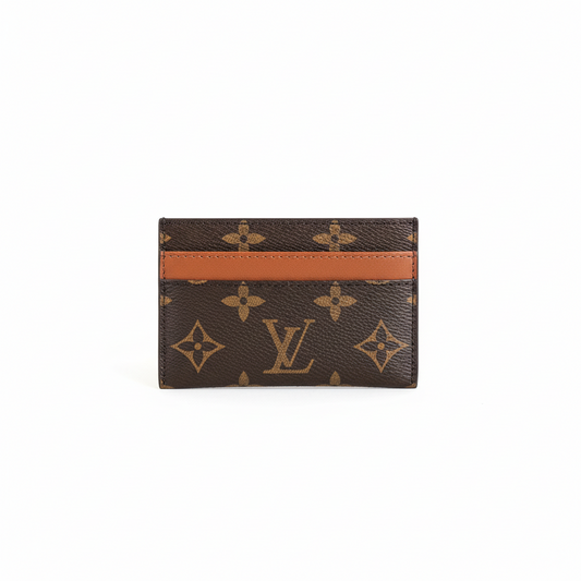 Louis Vuitton Double Card Holder "Monogram Eclipse Canvas"