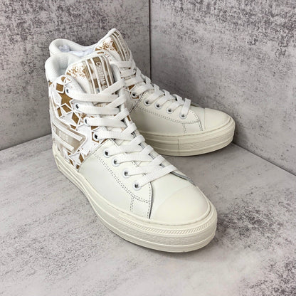 Dior Walk'N'Dior High-Top "White-Brown Star"