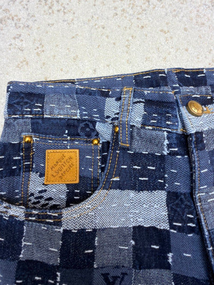 Louis Vuitton Damier Denim Skate Pants