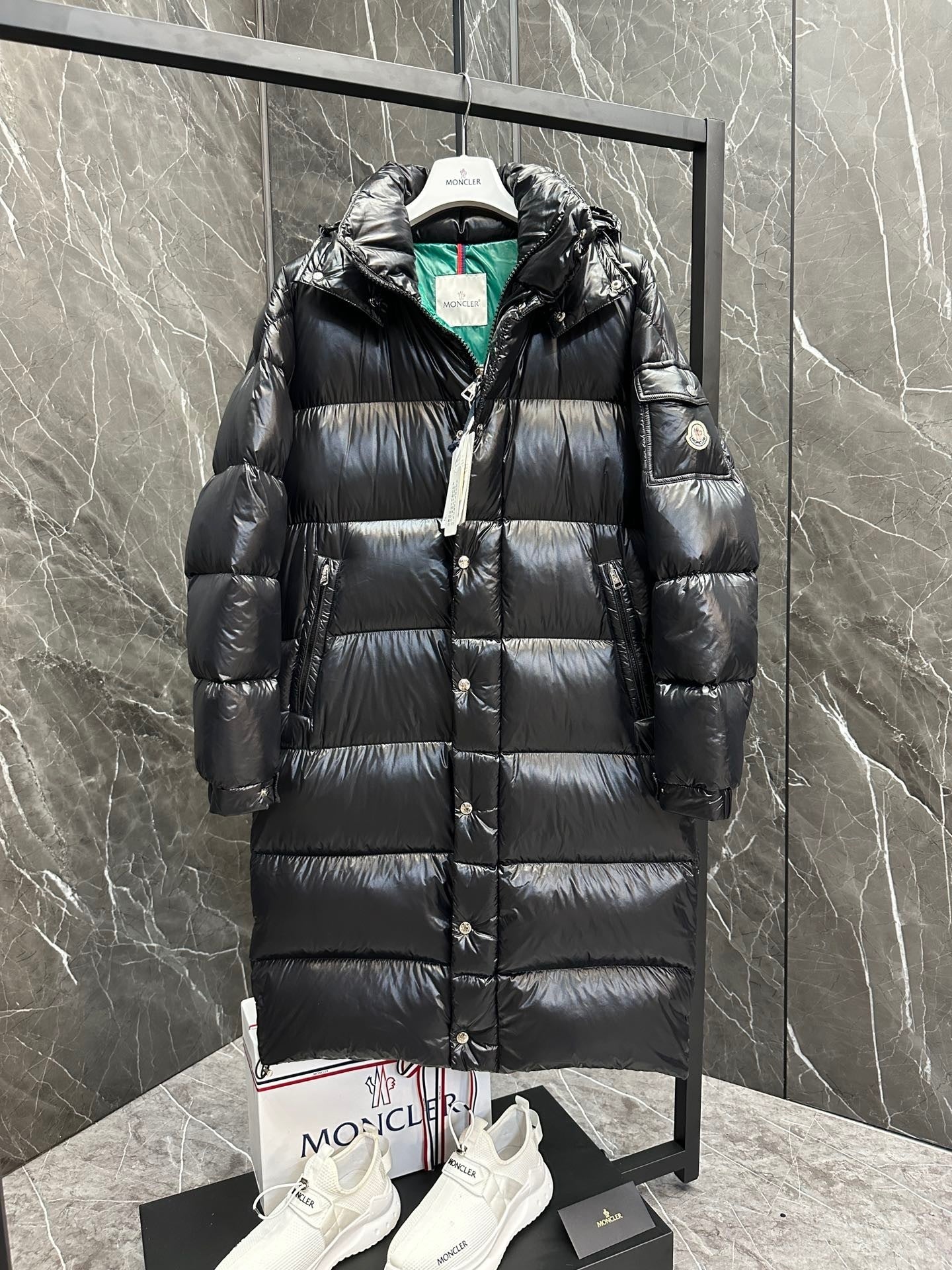 Moncler Hanoverian Long Down Jacket "Black"