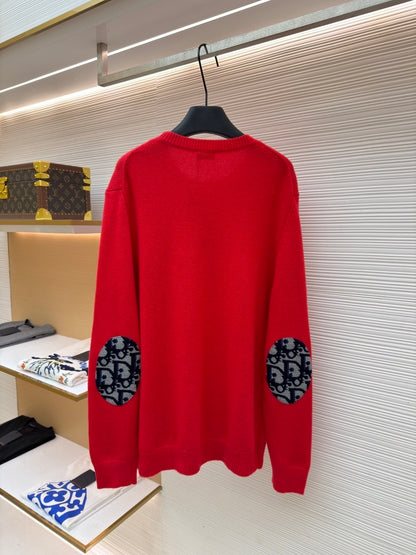 Dior Oblique Sweater "Red Cotton Jersey"