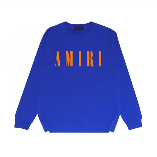 Amiri Core Logo Print Sweatshirt "Blue-Orange"