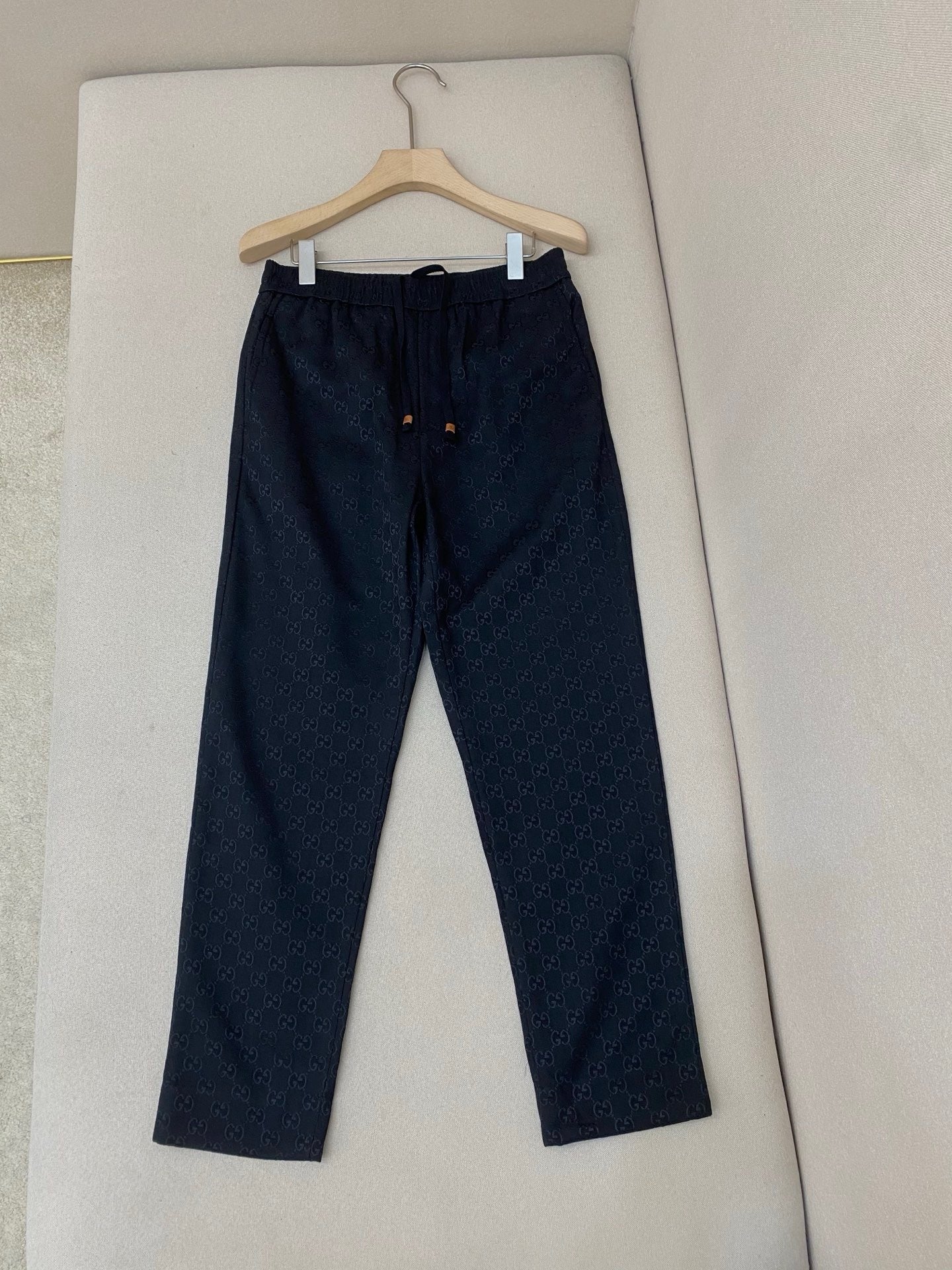 Gucci GG Canvas Track Bottoms "Dark Blue"