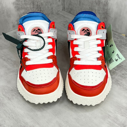 Off-White Sponge Mid "Red-Black-Blue"