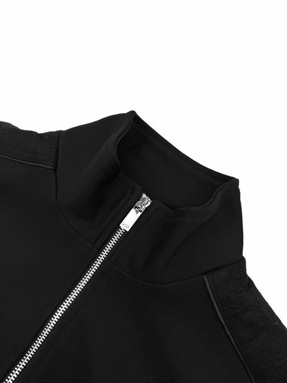 Dior Oblique Track Jacket "Black Cotton-Blend Jersey"