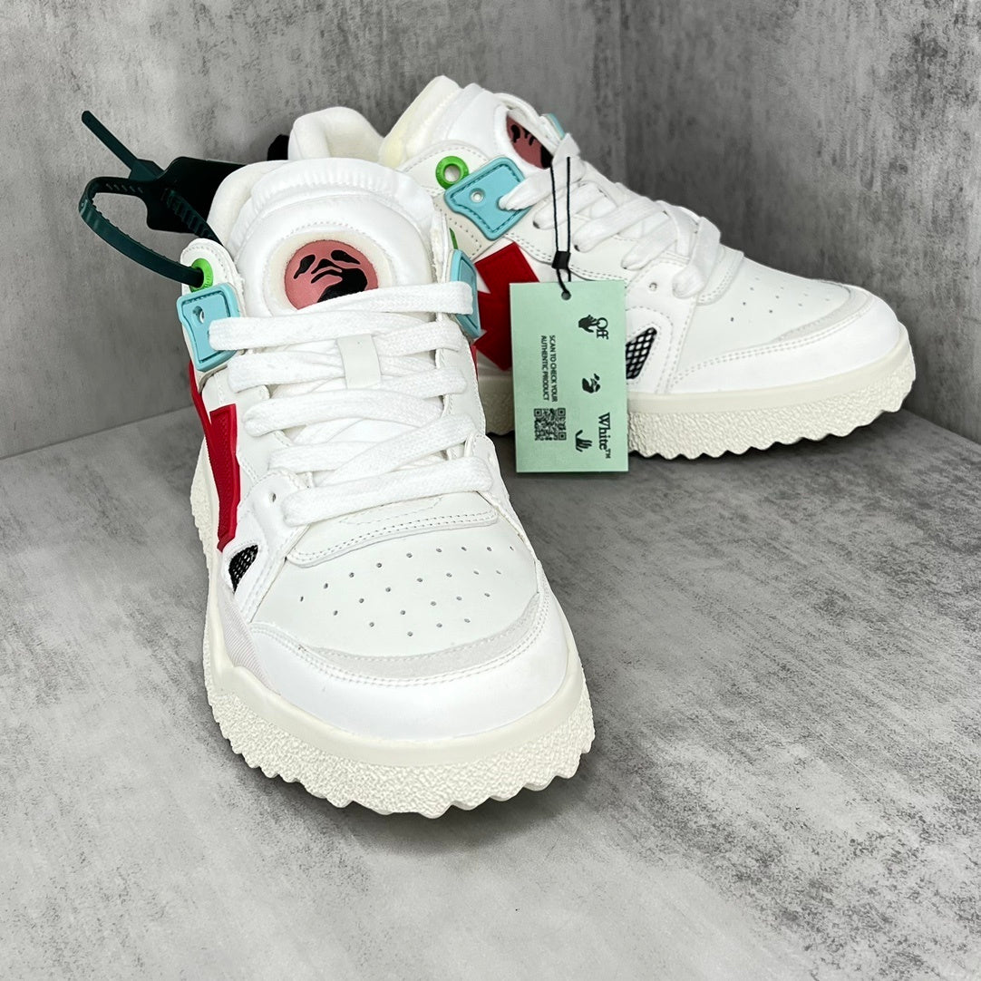 Off-White Sponge Mid "White-Red"