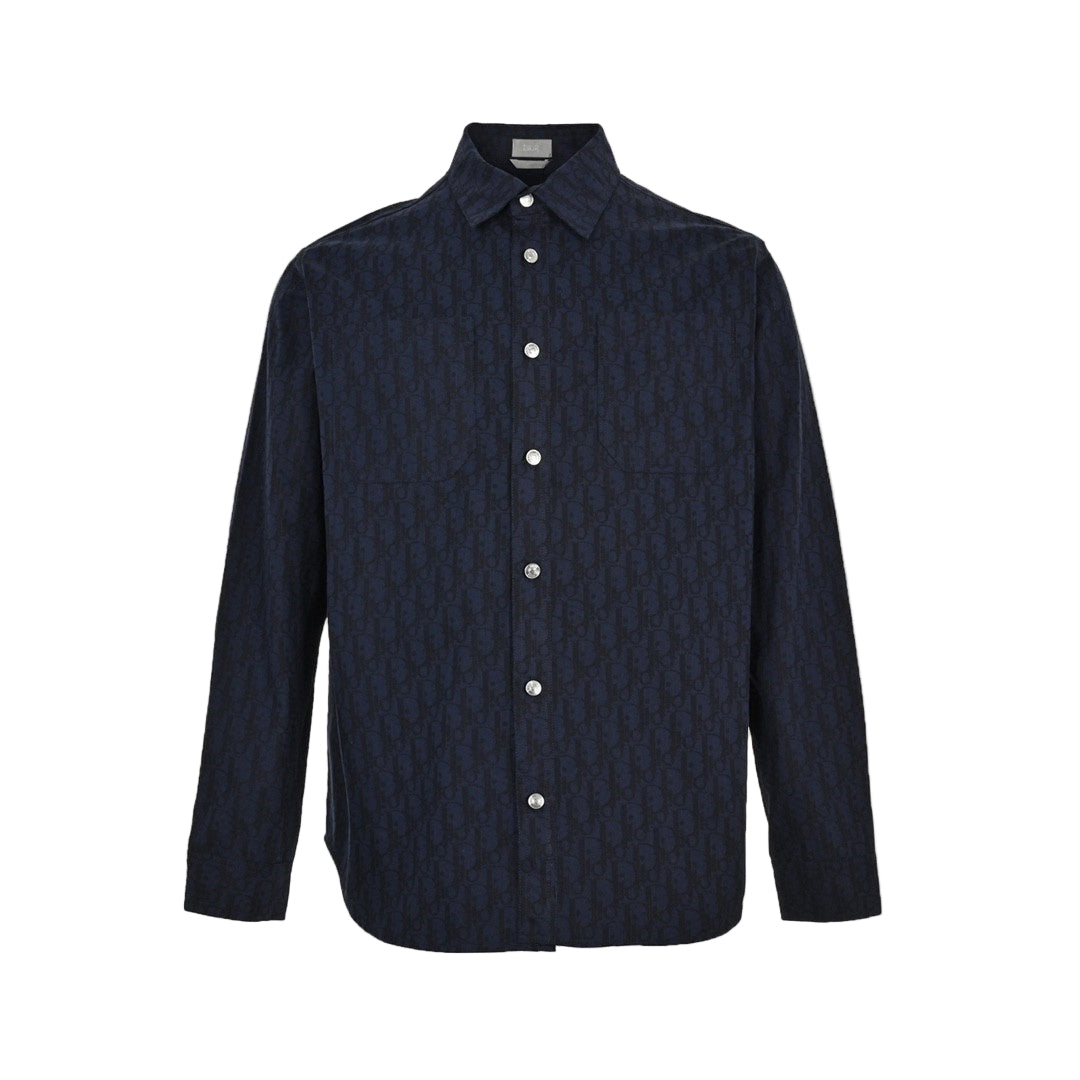 Dior Monogram Overshirt "Blue-Black"