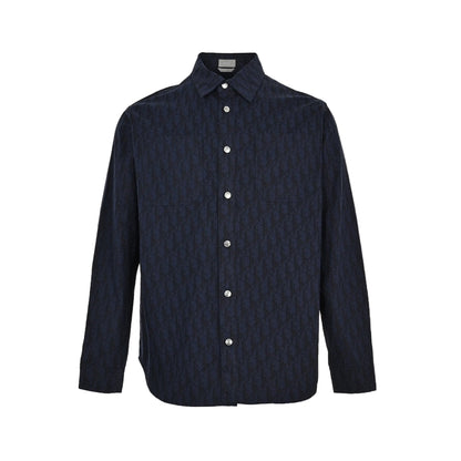 Dior Monogram Overshirt "Blue-Black"
